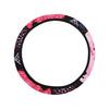 Pink Elephant Pattern Steering Wheel Cover with Elastic Edge