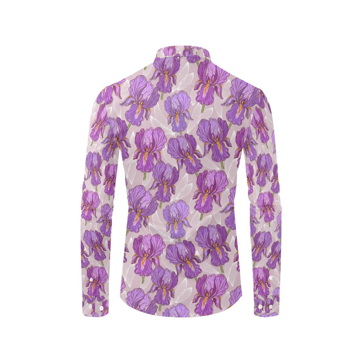 Iris Pattern Print Design IR05 Men's Long Sleeve Shirt