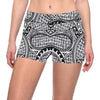 Polynesian Tribal Pattern Yoga Shorts