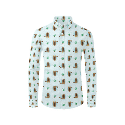 Platypus Pattern Print Design A04 Men's Long Sleeve Shirt