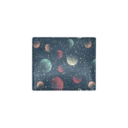 Cosmic Pattern Print Design 04 Men's ID Card Wallet