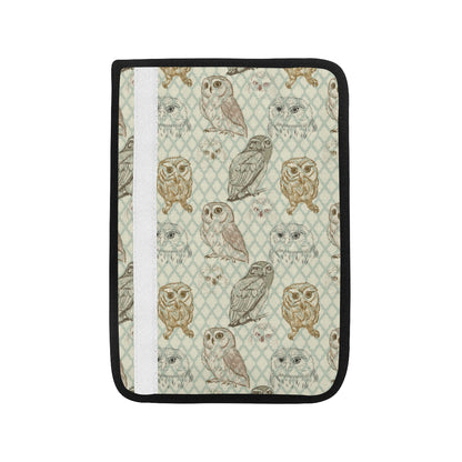 Owl Pattern Print Design A03 Car Seat Belt Cover