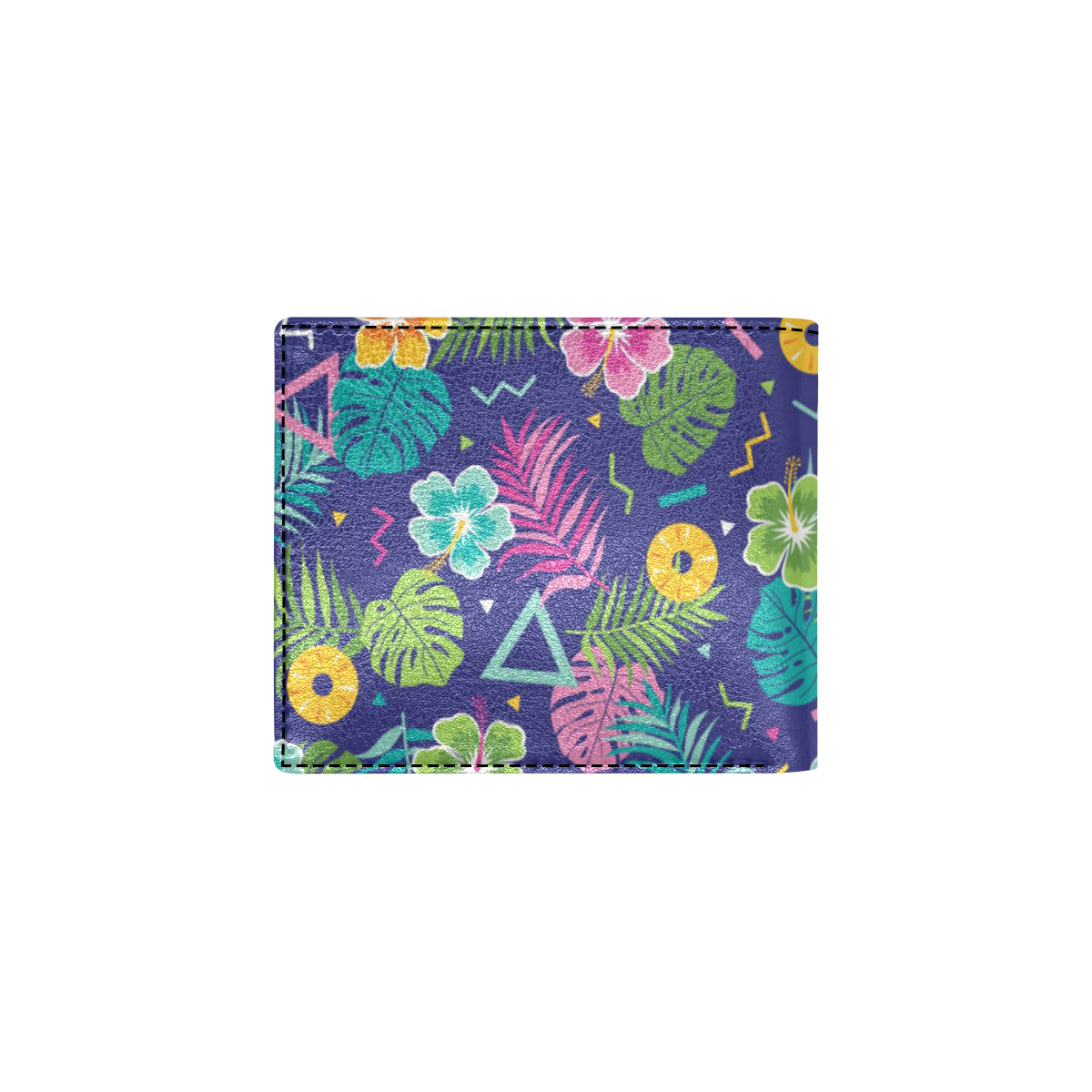 Hawaiian Themed Pattern Print Design H014 Men's ID Card Wallet