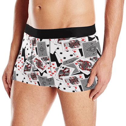Poker Cards Pattern Print Design A04 Men's Boxer Briefs