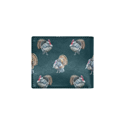 Turkey Pattern Print Design 03 Men's ID Card Wallet