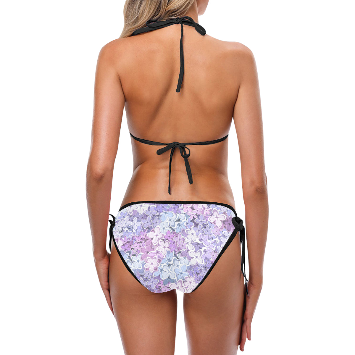 Lilac Pattern Print Design LI01 Bikini