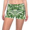 Tropical Flower Pattern Print Design TF013 Yoga Shorts