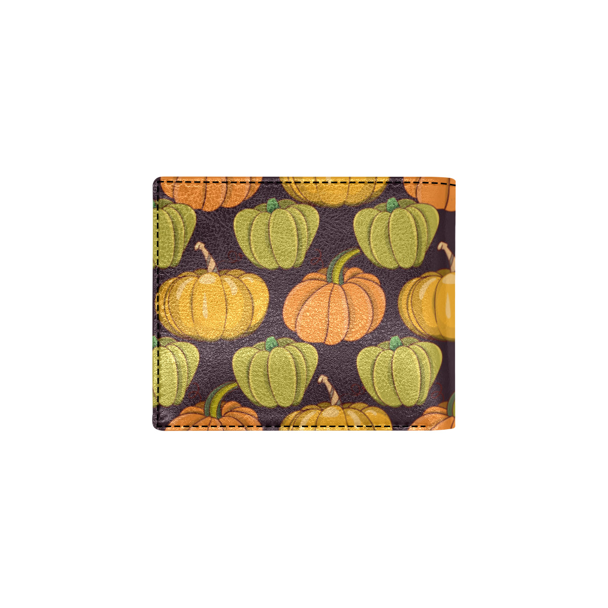 Pumpkin Pattern Print Design A01 Men's ID Card Wallet