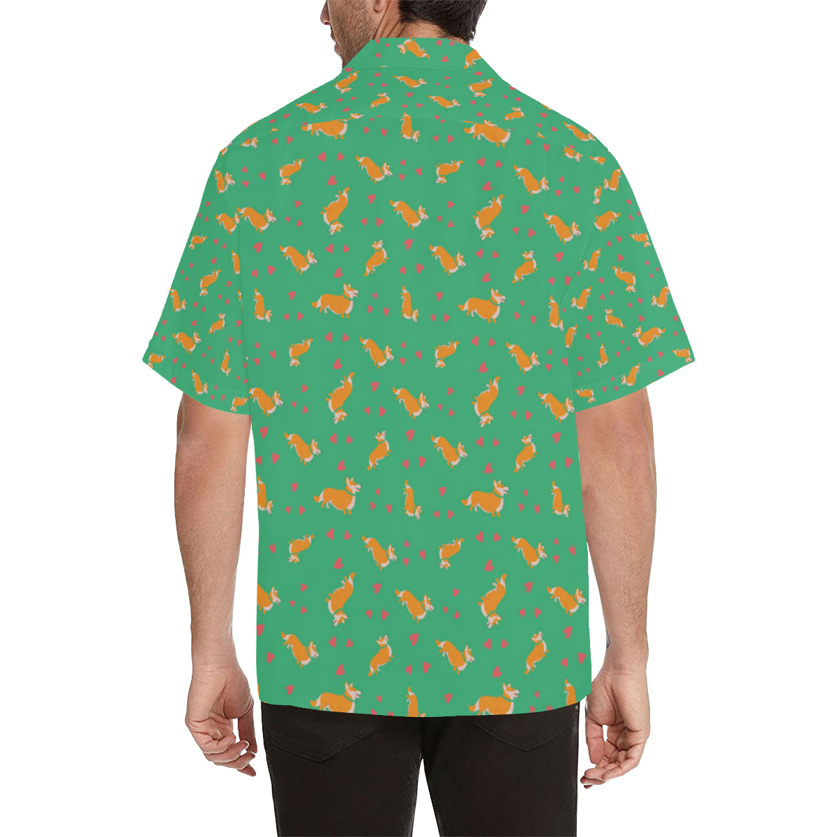 Cardigan Welsh Corgis Pattern Print Design 03 Men's Hawaiian Shirt