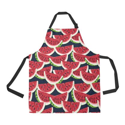Watermelon Pattern Print Design WM011 Apron with Pocket