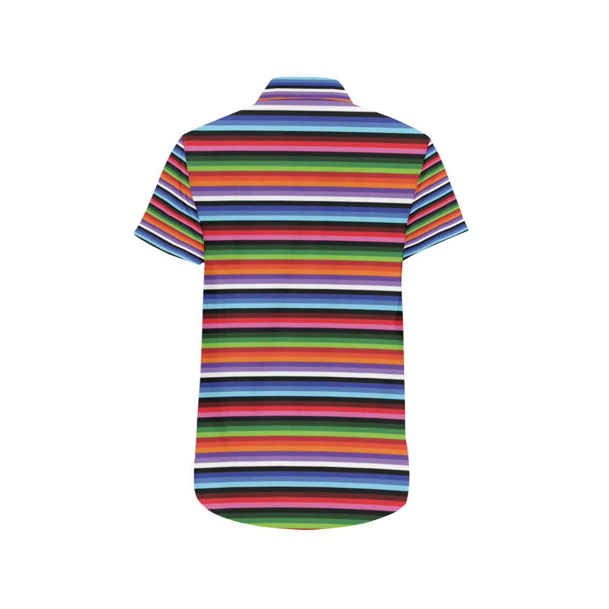 Serape Design Men's Short Sleeve Button Up Shirt