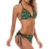 Palm Leaves Pattern Print Design PL013 Bikini