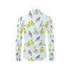 Bird Sweet Themed Print Pattern Men's Long Sleeve Shirt