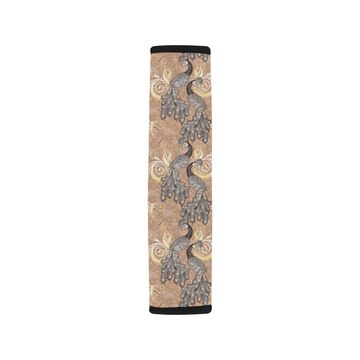Peacock Pattern Print Design A05 Car Seat Belt Cover