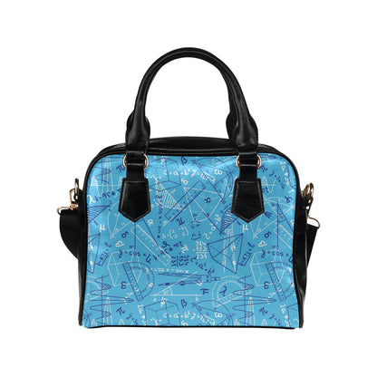 Math Pattern Print Design 02 Shoulder Handbag
