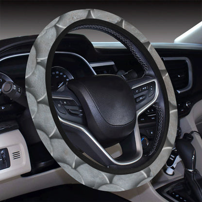 Armor Scales Pattern Print Design 03 Steering Wheel Cover with Elastic Edge
