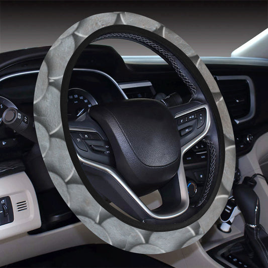 Armor Scales Pattern Print Design 03 Steering Wheel Cover with Elastic Edge