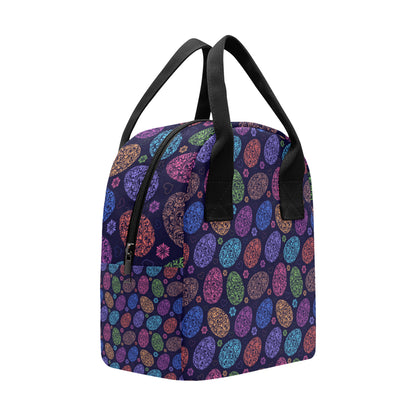 Easter Eggs Pattern Print Design RB012 Insulated Lunch Bag