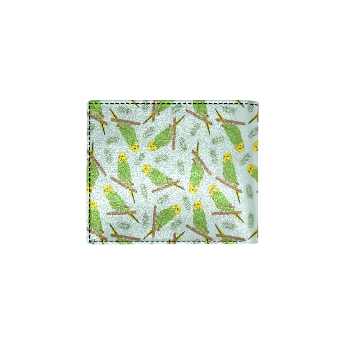 Budgerigar Pattern Print Design 04 Men's ID Card Wallet