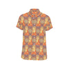 Buddha Indian Colorful Print Men's Short Sleeve Button Up Shirt