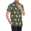 Taco Pattern Print Design TC02 Men's Short Sleeve Button Up Shirt