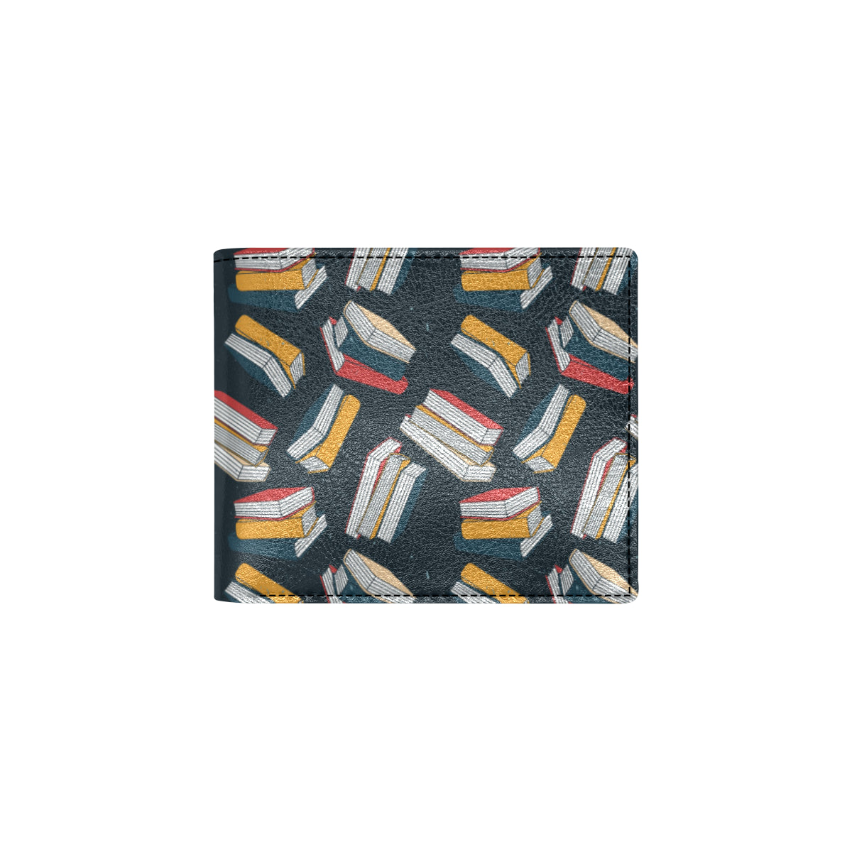 Book Pattern Print Design 07 Men's ID Card Wallet