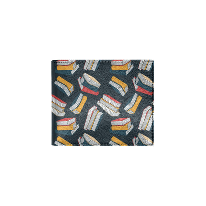 Book Pattern Print Design 07 Men's ID Card Wallet