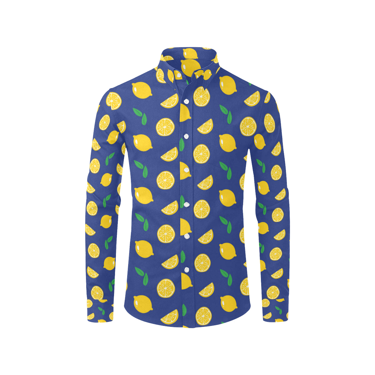 Citrus  Pattern Print Design 02 Men's Long Sleeve Shirt