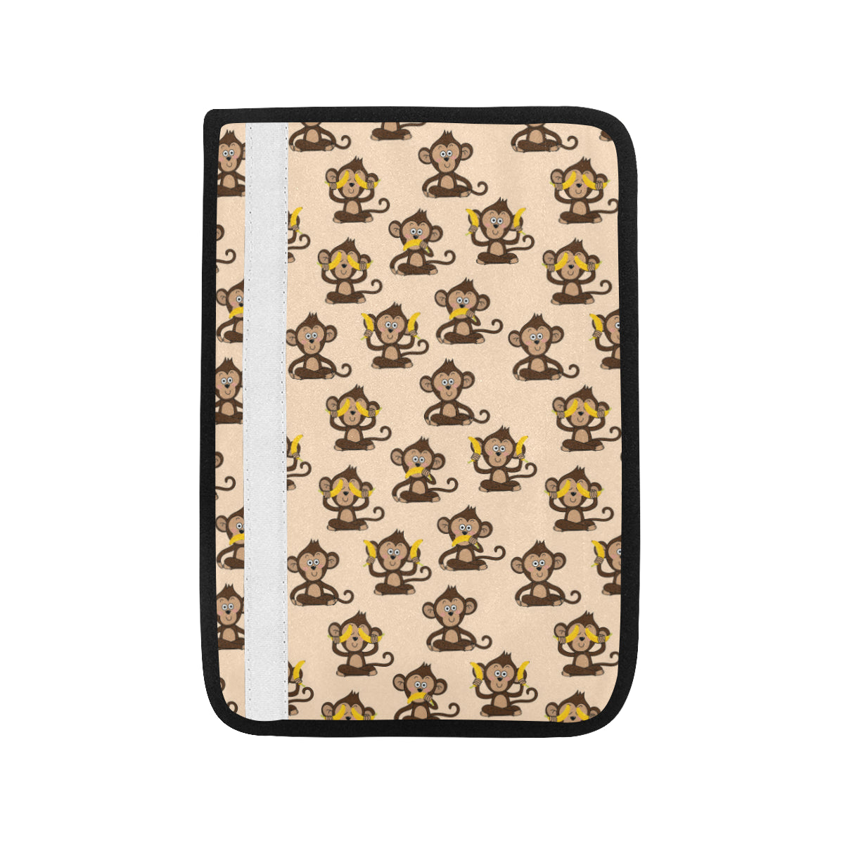 Monkey Pattern Print Design 03 Car Seat Belt Cover