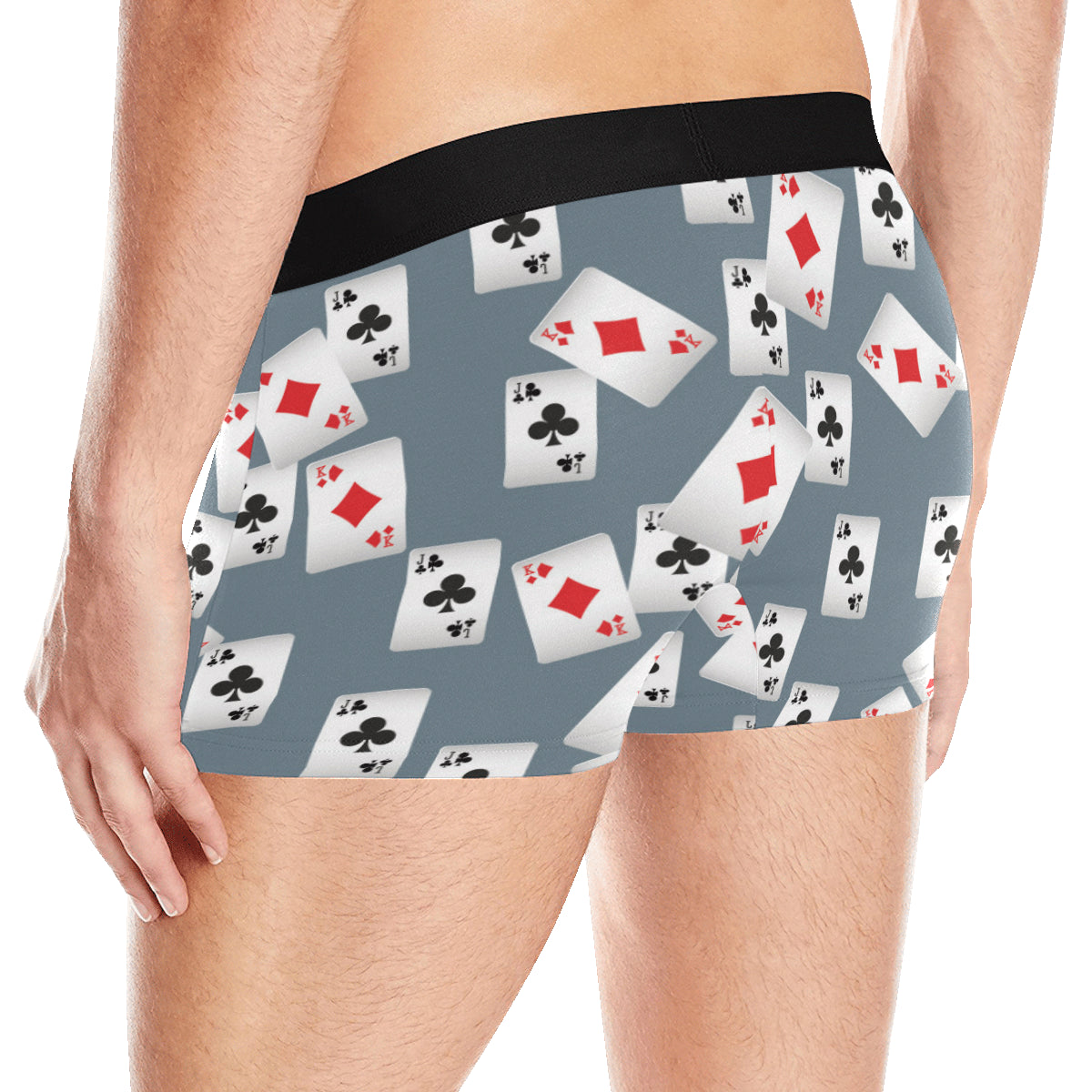 Poker Cards Pattern Print Design A05 Men's Boxer Briefs