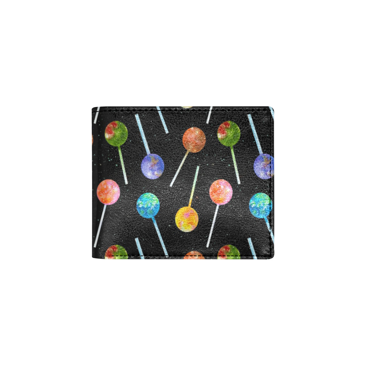 Lollipop Pattern Print Design LL04 Men's ID Card Wallet