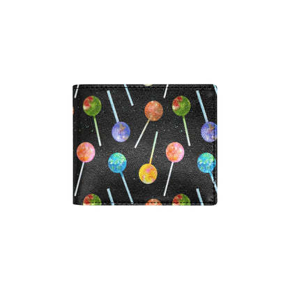 Lollipop Pattern Print Design LL04 Men's ID Card Wallet