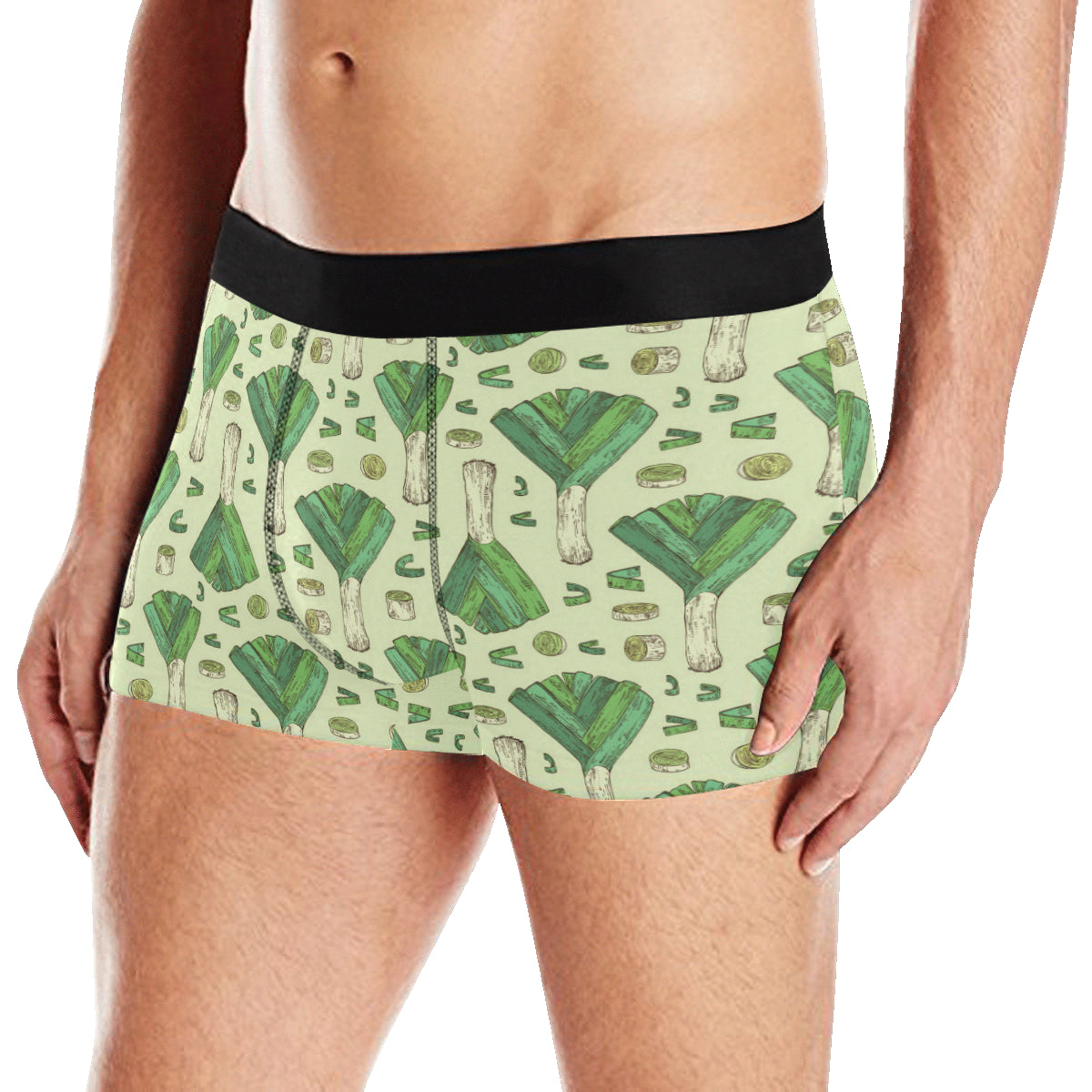 Leek Pattern Print Design 04 Men's Boxer Briefs