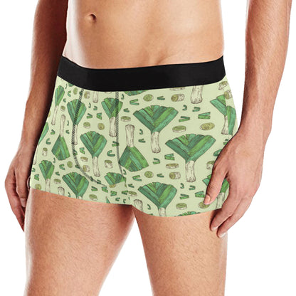 Leek Pattern Print Design 04 Men's Boxer Briefs
