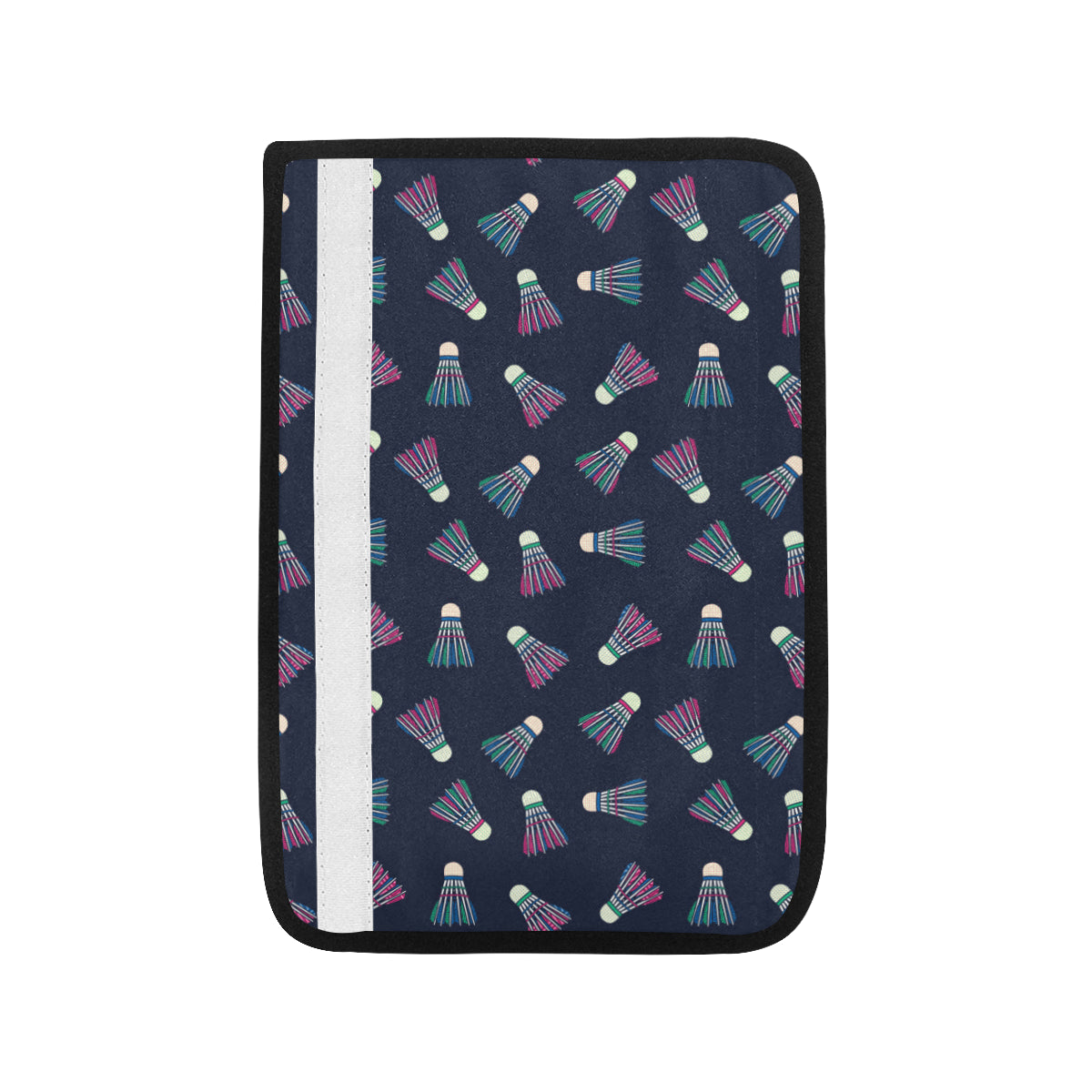 Badminton Ball Pattern Print Design 02 Car Seat Belt Cover