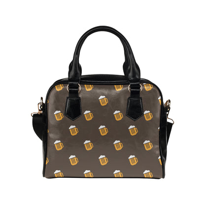 Beer Pattern Print Design 01 Shoulder Handbag
