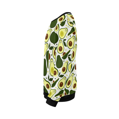 Avocado Pattern Print Design AC06 Men Long Sleeve Sweatshirt