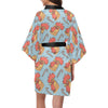 Rooster Pattern Print Design A05 Women's Short Kimono