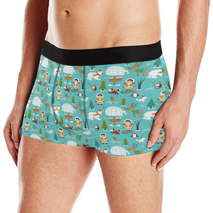 Eskimo Pattern Print Design 01 Men's Boxer Briefs