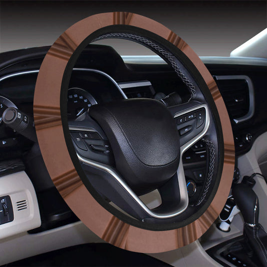 Chocolate Pattern Print Design 03 Steering Wheel Cover with Elastic Edge