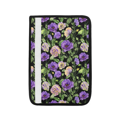 Lisianthus Pattern Print Design LT02 Car Seat Belt Cover