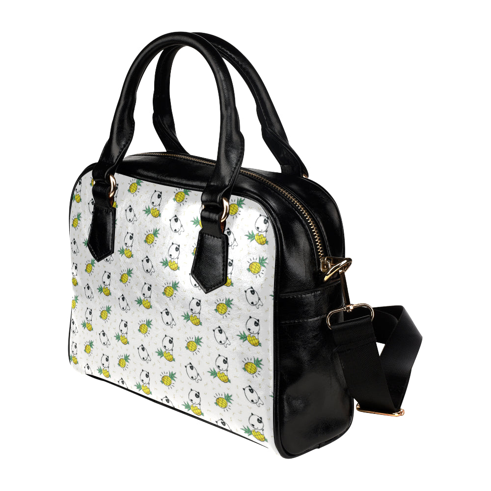 Bull Terriers Pattern Print Design 05 Shoulder Handbag