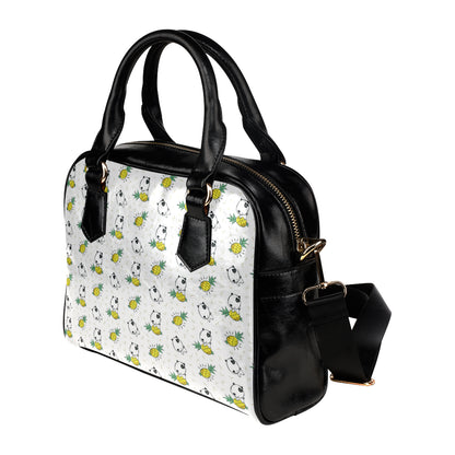 Bull Terriers Pattern Print Design 05 Shoulder Handbag