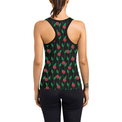 Cranberry Pattern Print Design CB01 Women's Racerback Tank Top
