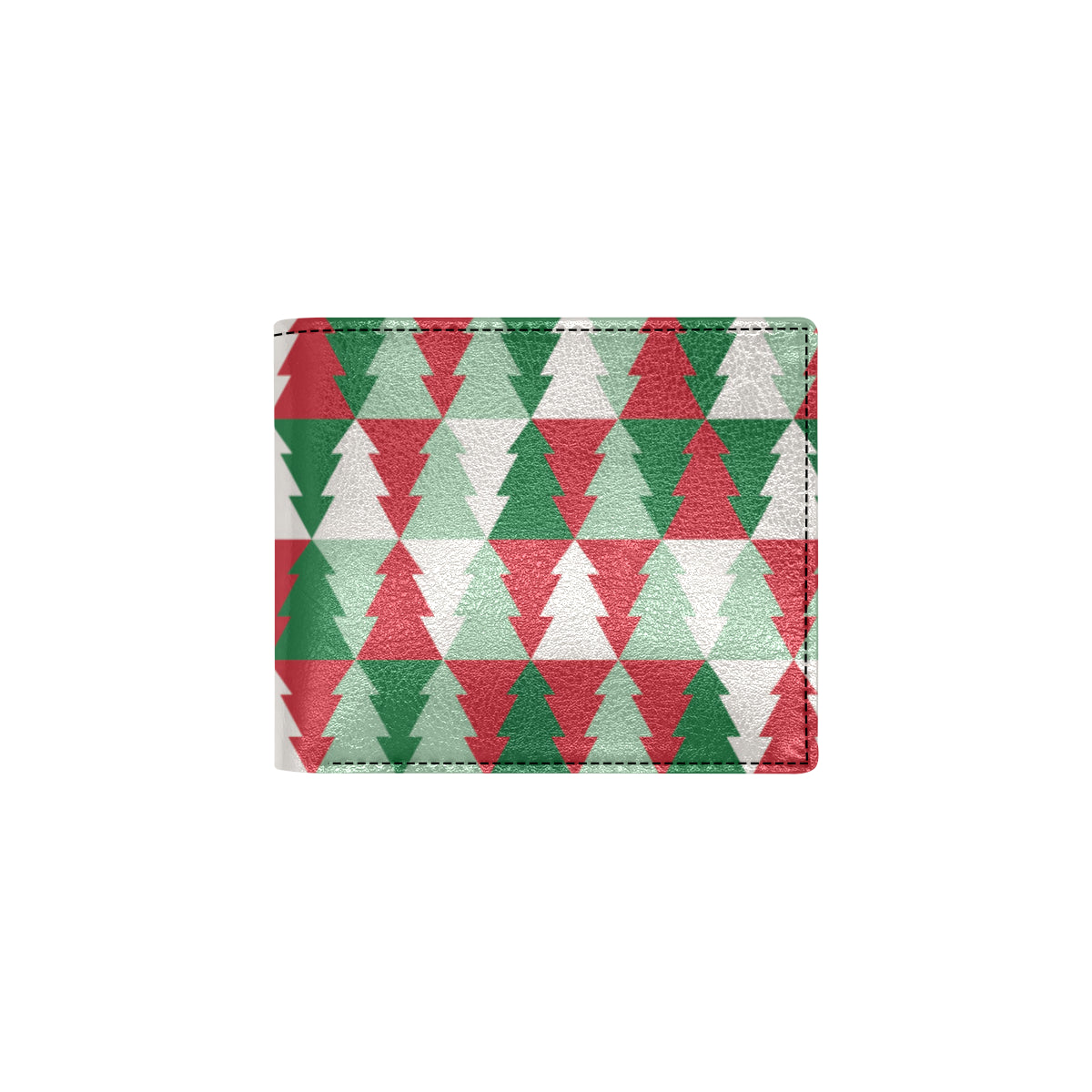 Christmas Tree Pattern Print Design 01 Men's ID Card Wallet