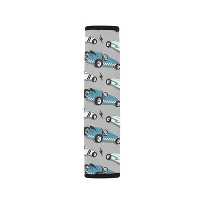 Racing Vintage Pattern Print Design A02 Car Seat Belt Cover