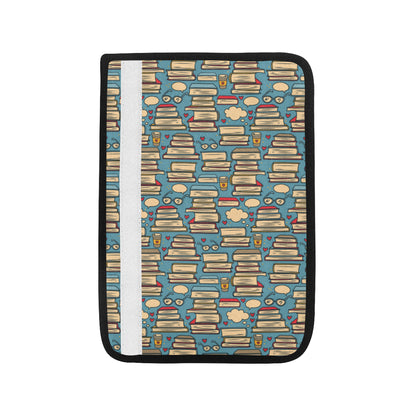 Book Pattern Print Design 03 Car Seat Belt Cover