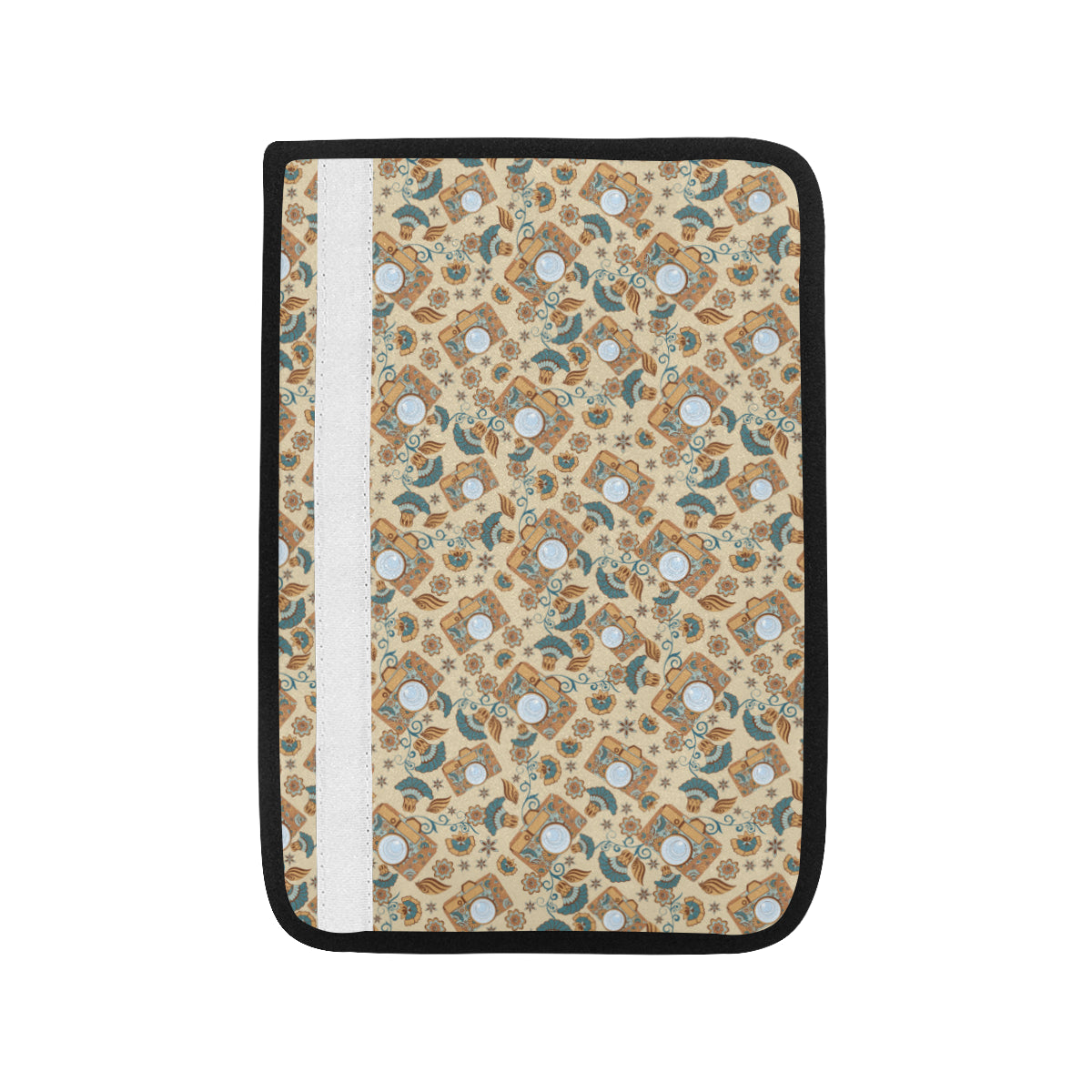 Camera Pattern Print Design 05 Car Seat Belt Cover