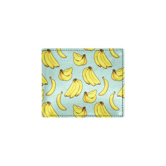 Banana Pattern Print Design BA04 Men's ID Card Wallet