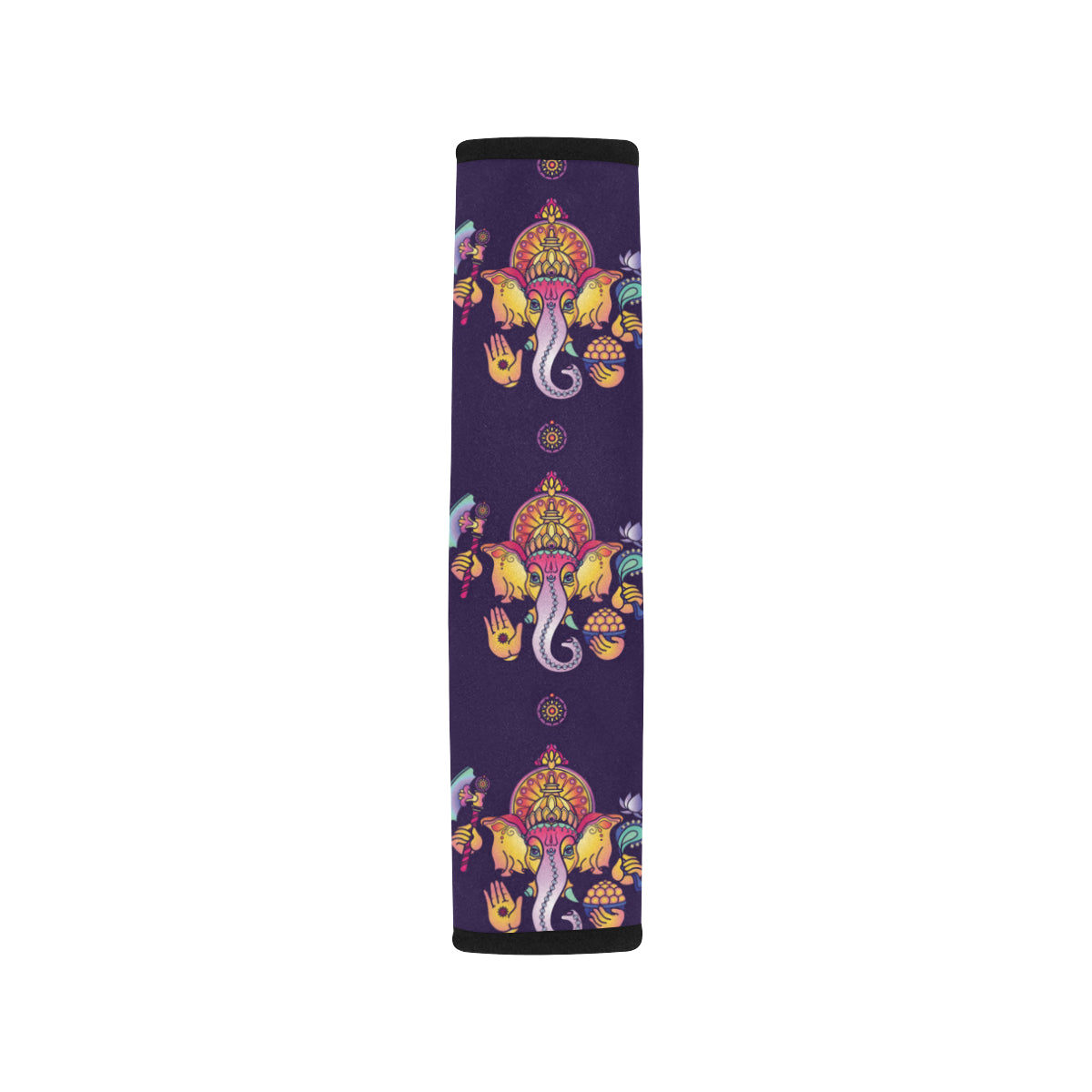 Ganesha Pattern Print Design 04 Car Seat Belt Cover